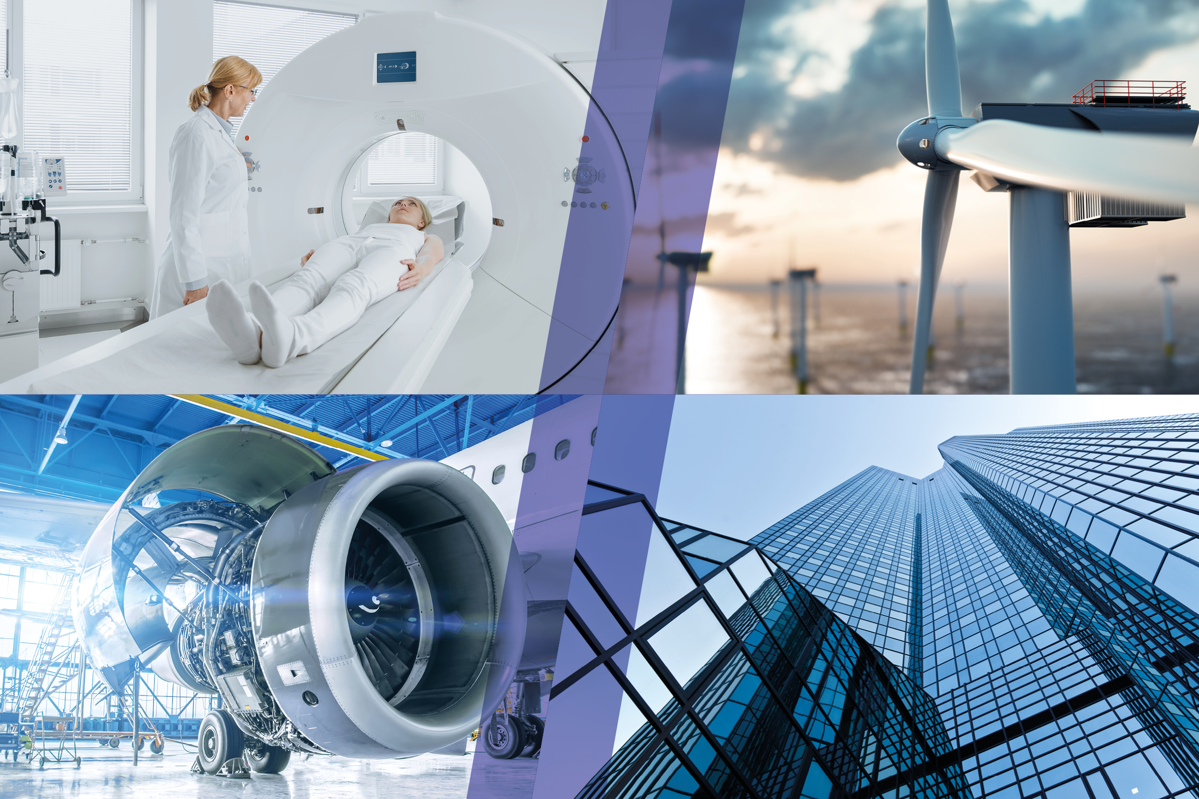 Medizintechnik, Spiralrillenlagerteile, Kollimatoren, Antiscatter-grids, Abschirmungen, Erneuerbare Energien, Halbleitertechnik, Luft-und Raumfahrt, Triebwerkskomponenten, Glasschmelzelektroden, Glasindustrie