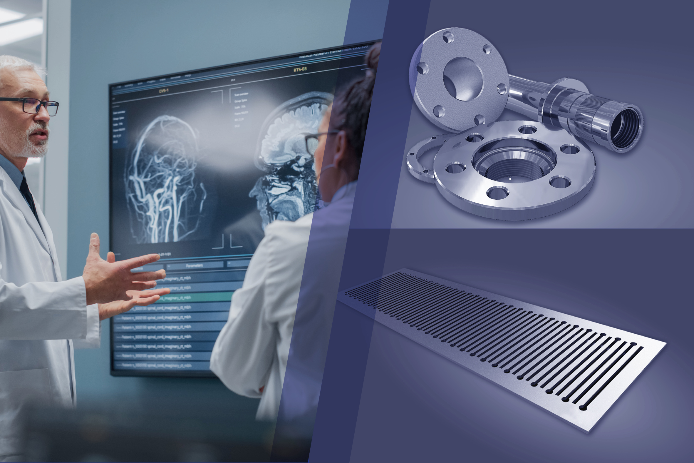 Medizintechnik, Spiralrillenlagerteile, Multi-Leaf-Kollimatoren, Kollimatoren, Antiscatter-grids, Abschirmungen